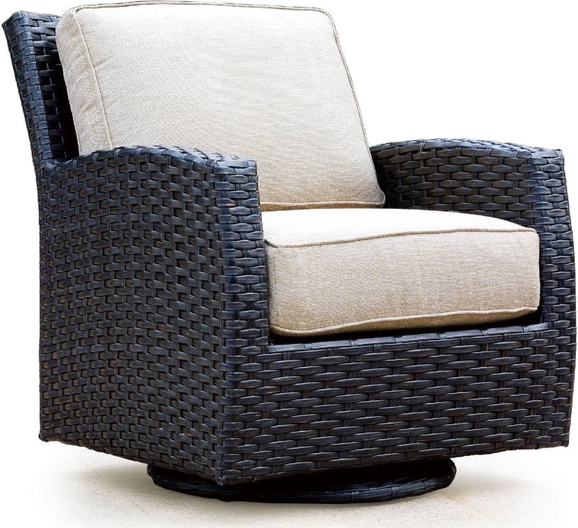 Wicker swivel glider online chair